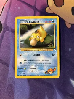 Misty's Psyduck 54/132 - Pokemon (W Stamped) WOTC Promo Card Gym Heroes HP/DMG - Image 1