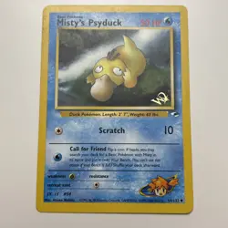 Misty's Psyduck 54/132 - Pokemon (W Stamped) WOTC Promo Card Gym Heroes UL LP - Image 1