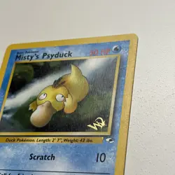 Misty's Psyduck 54/132 - Pokemon (W Stamped) WOTC Promo Card Gym Heroes UL LP - Image 2
