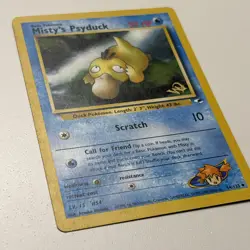 Misty's Psyduck 54/132 - Pokemon (W Stamped) WOTC Promo Card Gym Heroes UL LP - Image 4