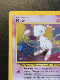 Pokemon Mew #9 HOLO Black Star Promo Card VINTAGE WOTC LP - Image 2