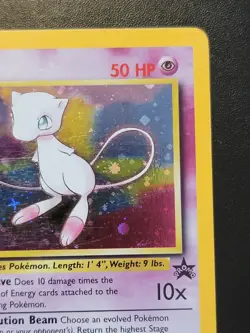 Pokemon Mew #9 HOLO Black Star Promo Card VINTAGE WOTC LP - Image 3