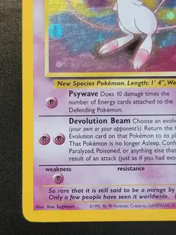 Pokemon Mew #9 HOLO Black Star Promo Card VINTAGE WOTC LP - Image 5