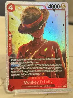Monkey D Luffy SR OP12-015 English ONE PIECE Card Legacy of the Master - NM - Image 3