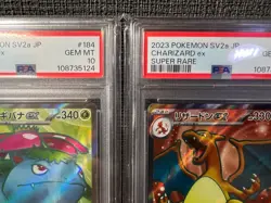 PSA 10 Charizard Venusaur Blastoise SR 185/165 SEQ Set Pokemon Card 151 GEM MINT - Image 3