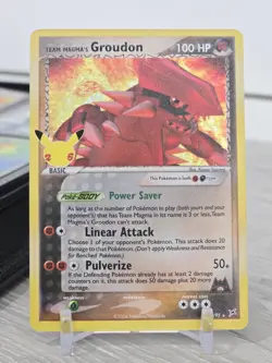Pokemon Card TCG Celebrations Team Magma's Groudon 9/95 Holo Ultra Rare NM - Image 3