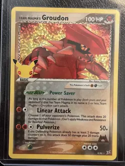 Pokemon TCG Team Magma's Groudon 9/95 Ultra Rare Celebrations Holo M/NM - Image 1