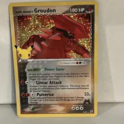Team Magma's Groudon 9/95 Ultra Rare Celebrations Pokemon TCG Near Mint - Image 1