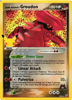 Pokemon TCG Team Magma's Groudon 9/95 Ultra Rare Celebrations NM - Image 1