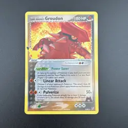 Team Magma's Groudon 9/95 Ultra Rare HOLO Celebrations Pokemon TCG NM / M - Image 1