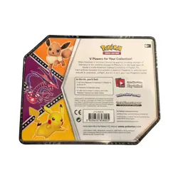 Pokemon Pikachu V Powers Tin Sealed TCG Collectible Card Box Factory Sealed New - Image 2