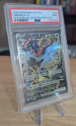 PSA 9 MINT Greninja ex 132 Sv: Scarlet & Violet Promo Card - Image 2
