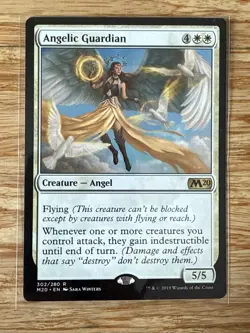 MTG Angelic Guardian Core Set 2020 Regular Rare Card 302/280 NM Condition - Image 1