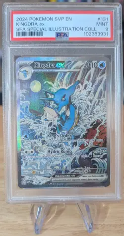 PSA 9 MINT Kingdra ex 131 Sv: Scarlet & Violet Promo Card - Image 1