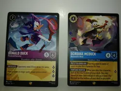 Disney Lorcana Donald Duck 73/204 & Scrooge Mcduck 154/204 nonfoil NM (2 cards) - Image 1