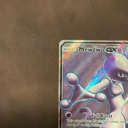 Pokemon Mewtwo GX TCG Full Art Ultra Rare Holo Card 72/73 Shining Legends NM - Image 4