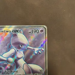 Pokemon Mewtwo GX TCG Full Art Ultra Rare Holo Card 72/73 Shining Legends NM - Image 5