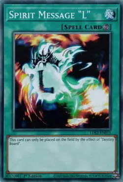 LDS3-EN015 SPIRIT MESSAGE "L" COMMON 1ST EDITION YuGiOh CARD - Image 1