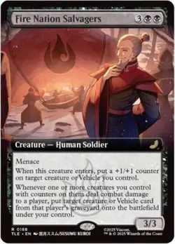 ~ Fire Nation Salvagers (Extended Art) ~ NM Foil ~ MTG: Avatar ~ MTG ~ - Image 1