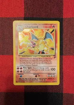 Pokemon TCG Charizard Base Set 2 Holo Rare Card 4/130 MP Condition - Image 1