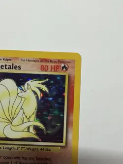 Pokemon TCG Ninetales Base Set Holo Rare Card 12/102 Unlimited - Image 5