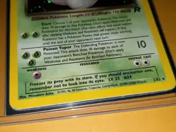 Holo Dark Arbok 2/82 Holo Rare Team Rocket Pokemon Card played - Image 2
