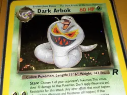 Holo Dark Arbok 2/82 Holo Rare Team Rocket Pokemon Card played - Image 3