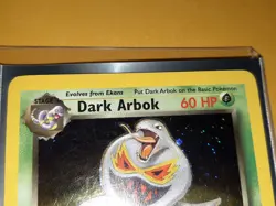 Holo Dark Arbok 2/82 Holo Rare Team Rocket Pokemon Card played - Image 4