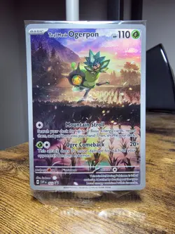 Teal Mask Ogerpon 123 Twilight Masquerade SEALED Promo Holo NM Pokemon TCG Cards - Image 1