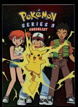 Pokemon Card - Pokemon Checklist Topps TV Animation Edition Foil Series 3 - Image 1