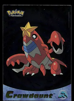Pokemon Card - Crawdaunt Topps Pokemon Advanced 28 Foil - Image 1