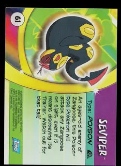 Pokemon Card - Seviper Topps Pokemon Advanced Challenge 61 Foil - Image 2
