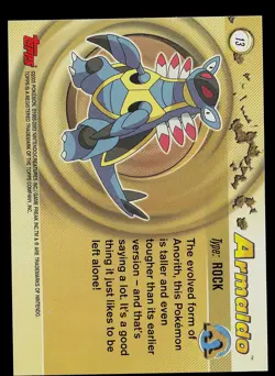 Pokemon Card - Armaldo Topps Pokemon Advanced Challenge 13 Foil - Image 2