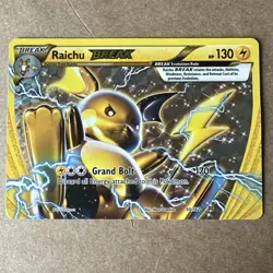 Pokemon TCG Raichu Break 50/162 Holo Card Breakthrough Series LP - Image 2