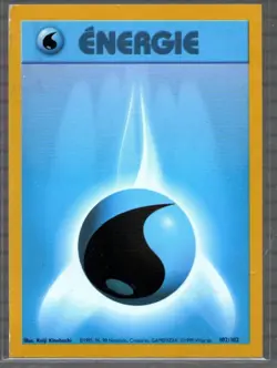 FRENCH - Water Energy SQUARE CUT ERROR - Base Set - Pokemon Card 102/102 - MP #5 - Image 1
