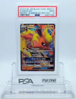 POKEMON BLACK STAR PROMO FLAREON GX #SM171 HOLO FOIL CARD PSA 9 MINT #45871582 - Image 2