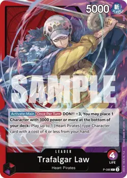 Trafalgar Law (OP10 Release Event) (P-086/241) One Piece Promotion Cards NM - Image 1