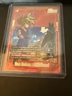 Son Gohan : Childhood SB02-006 Alt Art Manga Booster 02 Dragon Ball Card English - Image 1