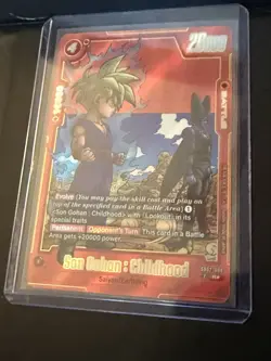 Son Gohan : Childhood SB02-006 Alt Art Manga Booster 02 Dragon Ball Card English - Image 2