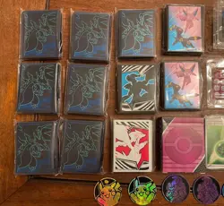 Pokemon TCG - Accessories LOT (Card Sleeves, Dice, Coins, Energy Packs, etc) - Image 2