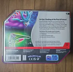 Sealed Paradox Destinies Iron Leaves ex Tin Pokemon Trading Card (SHIPS FAST) - Image 2