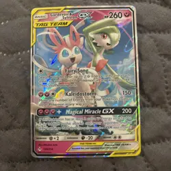 Gardevoir and Sylveon GX Tag Team 130/214 Unbroken Bonds Pokemon Card - Image 1
