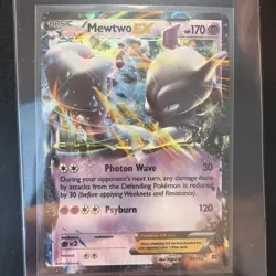 Pokemon Mewtwo EX TCG Ultra Rare Holo Card 61/162 XY Breakthrough (NM) Near Mint - Image 1