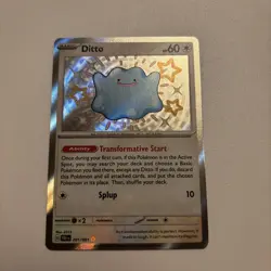 Ditto 201/091 - Paldean Fates Baby Shiny Holo Rare - Pokemon TCG Card NM - Image 1