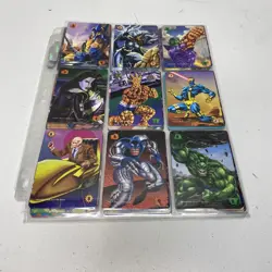 Vintage 1995-1997 Marvel Overpower Trading Card Bundle (Set Of 72) - Image 1
