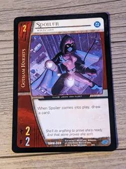 Spoiler DC VS System Card 2005 Upper Deck DBM-009 Gotham Knights - Image 1