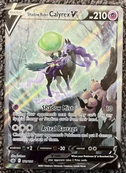 Shadow Rider Calyrex V Alternate Art Chilling Reign 172/198 Pokemon Card TCG NM - Image 2
