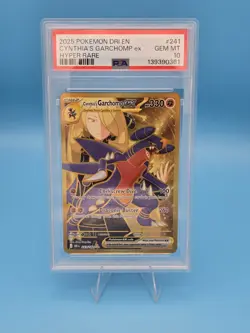 Cynthia's Garchomp EX Destined Rivals Hyper Rare Card #241 PSA 10 Mint! - Image 1
