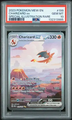 2023 Pokemon SV 151 Charizard ex 199/165 Special Illustration Rare PSA 10 - Image 1