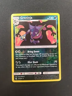 Greninja 117/214 Sm-Unbroken Bonds Reverse Holo Charizard vs Greninja Near Mint - Image 1